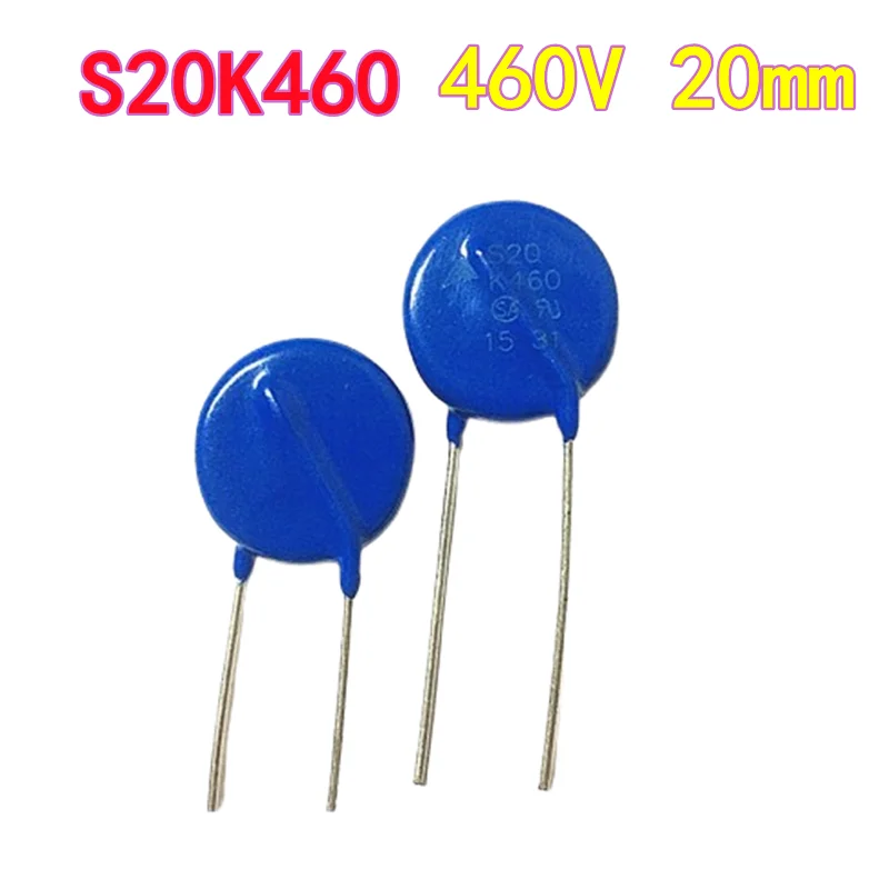 10pcs B72220S461K101, S20K460, S20 K460, 460V, 20mm, Varistor, Original B72214P2461K101 S14K460E2K1 S14K460K1 460V 14MM 6KA