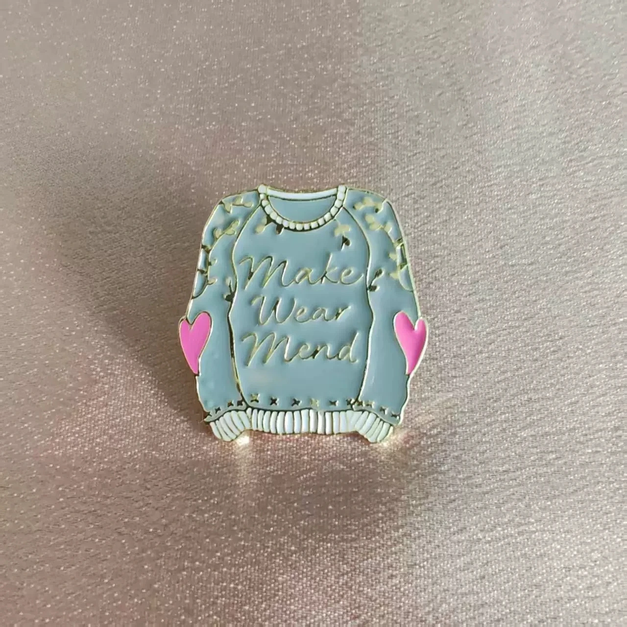 Brooch, chest flower, music lyrics, song name, pink top, badge, creative clothing accessories, brooch
