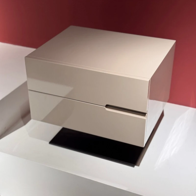 Modern lacquered wood two-drawer bedside tables are suitable for bedrooms, hotels, and apartments