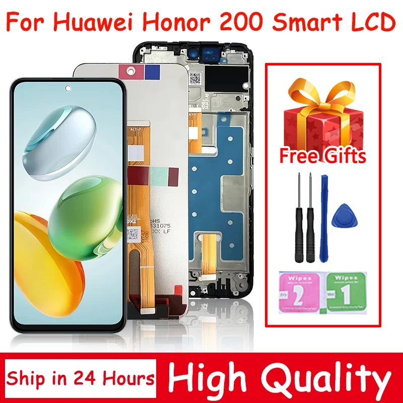 Schermo LCD 6.8 Per Honor 200 Smart ALT-NX1 – Touchscreen Con Kit Strumenti E Telaio, Sostituzione Aggiornata