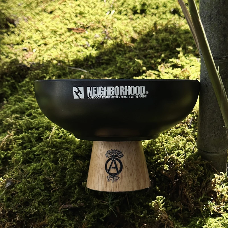 صينية تخزين عصرية من الخشب الصلب المسود بتصميم NBHD، مناسبة للردهات وغرف المعيشة، لتنظيم الأغراض الصغيرة والمفاتيح، تحاكي الب...