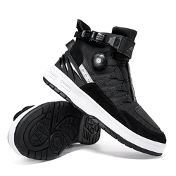 Motorcycle Shoes for Men 2024 New Anti Slip Wear-resistant Men's Motos Protective Boots Leather Mesh Breathable Sports Shoes