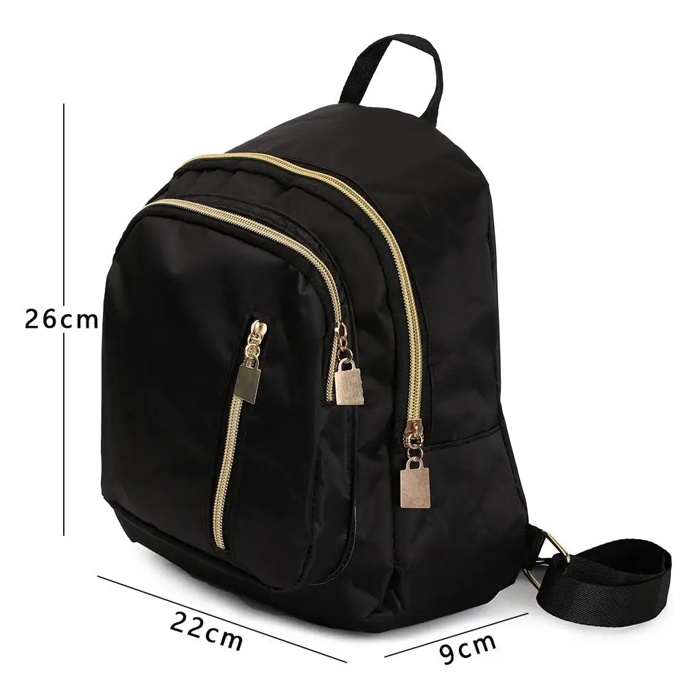 Women\'s Multi-Function fashion Girl Oxford Daypack Travel Cute Mini Backpack Shoulder Bag Black Girl Purse