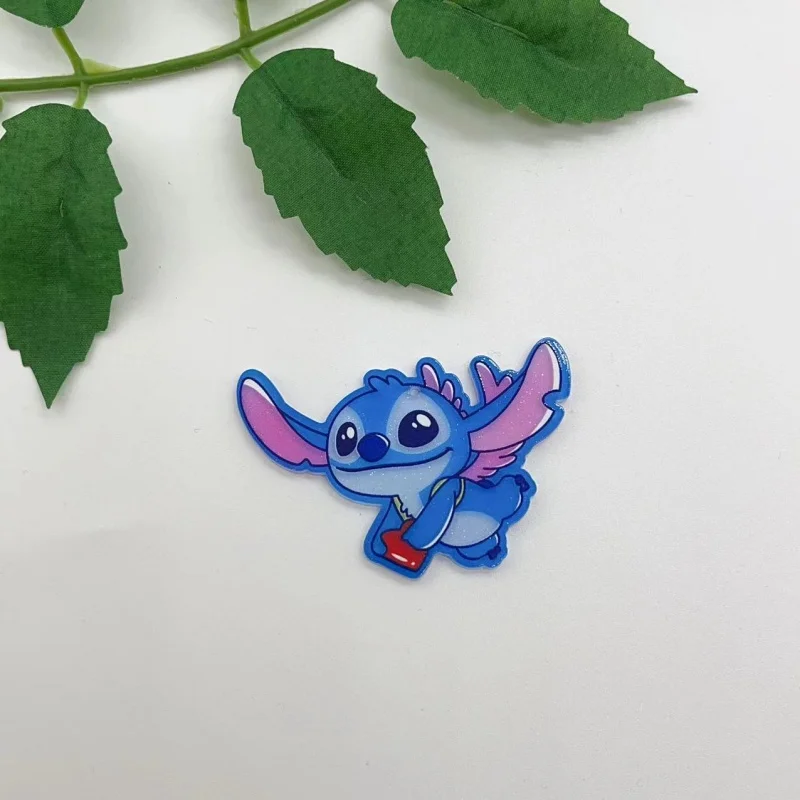 10pcs acrylic animal stitching pendant necklace keychain DIY handmade keychain necklace cute earring accessories