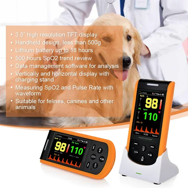 Lepu   Saturation  Digital Portable Veterinary Pulse Oximeter Vet Dog Cat Oximetro Animal Pulse Oximeter