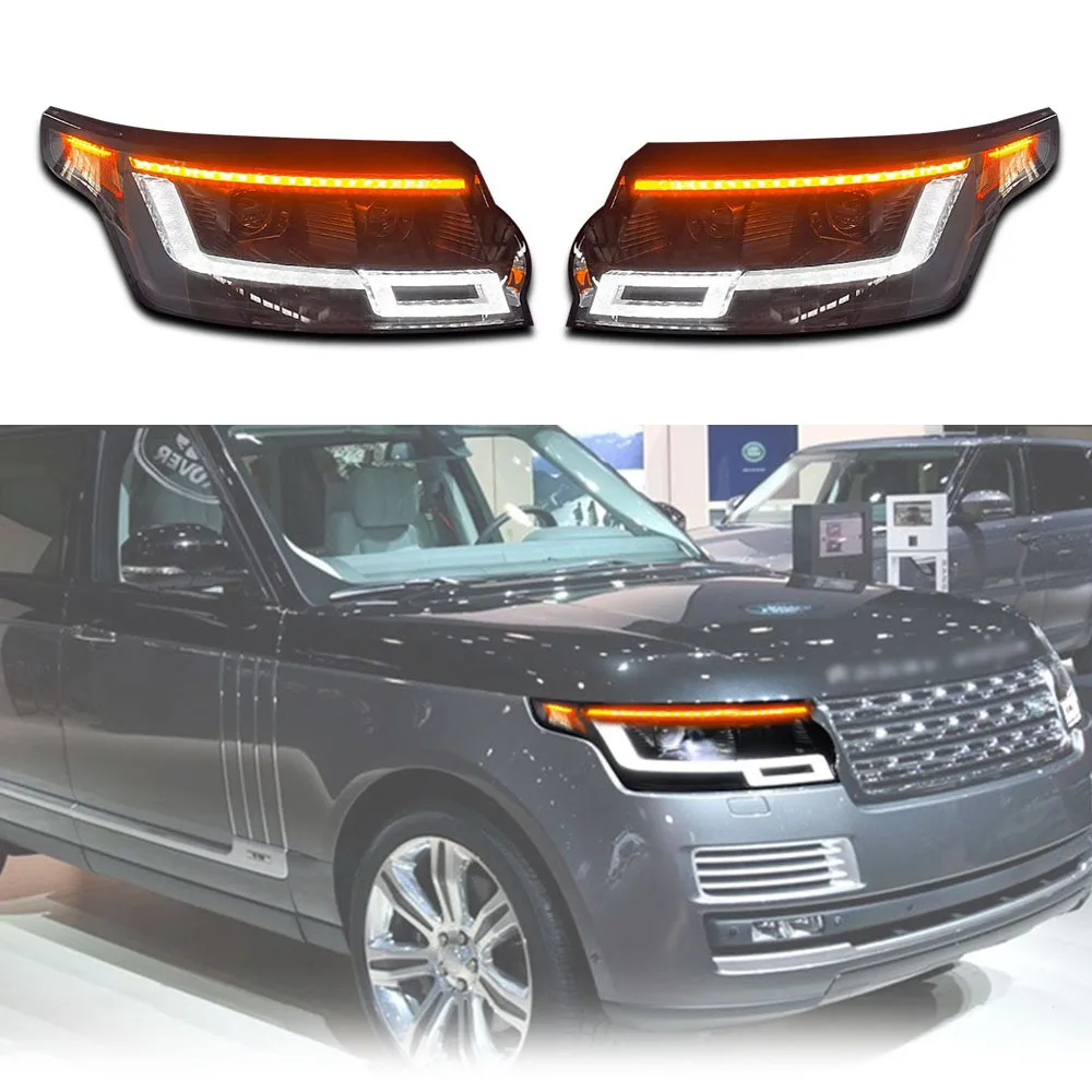 

1 Pair Car Led Upgrade Headlight For Range Rover Vogue L405 Upgrade 2013-2017 to 2023 Upgrade Play And Plug LED Headlamp