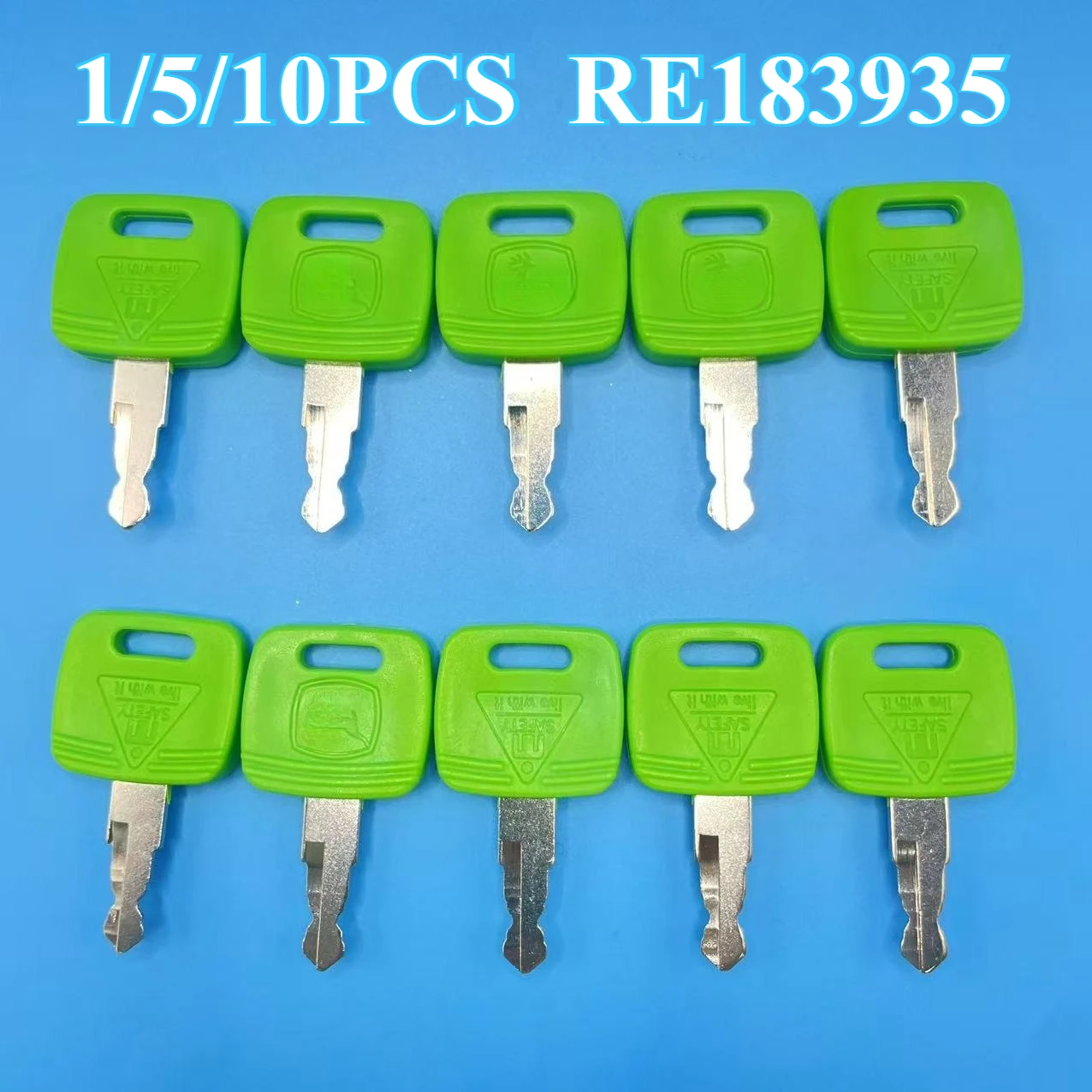

1/5/10 шт. RE43492 RE183935 RE71557 RE81404 ключи для трактора JDR 6010 6110 6210 6310 6410 6510 ключ зажигания двигателя