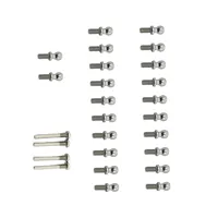 26 Pieces 1:12 Scale Screws Ball Head Screw Set Metal Upgrade Part for Wltoys A949 A959 A969 A979 K929 RC Buggy Truck