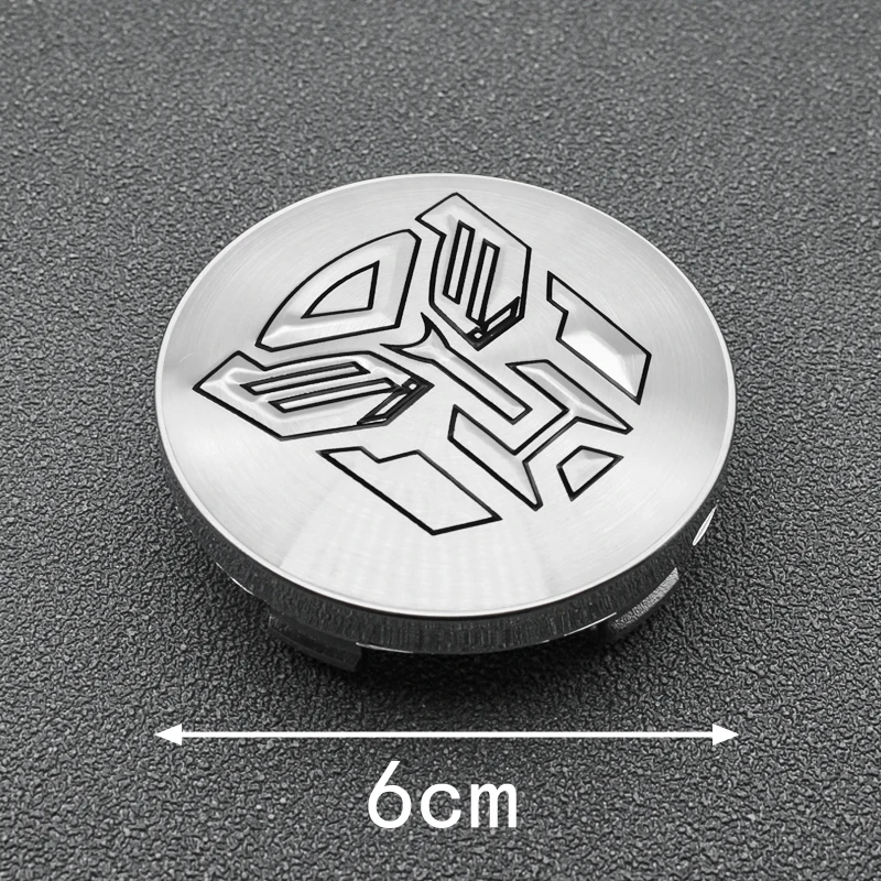 4PCS 56mm+60mm car styling Autobot Logo Car Wheel Center Cap Rim Cover Transformers Badge Badge Sticker Decoration Accessories