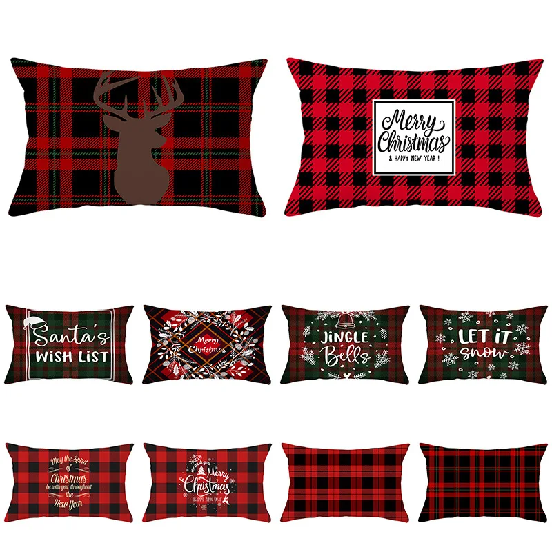 The new Christmas red series peach velvet waist pillowcase home accessories sofa by pillowcase wholesale pillowcase