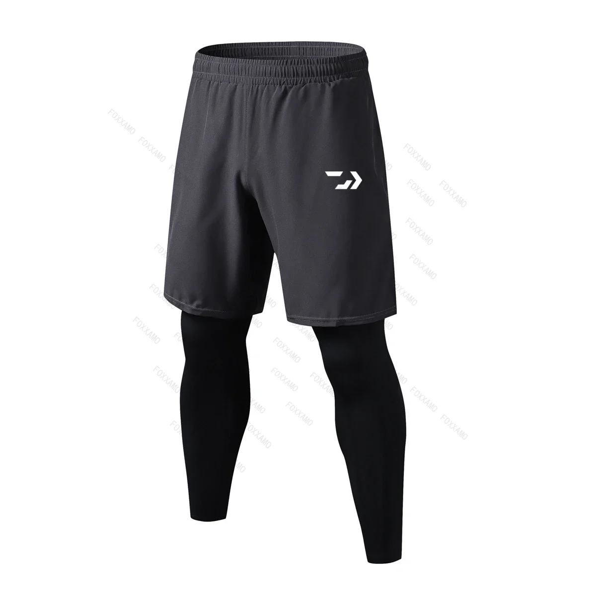 2024 Double Layer Sport Fishing Pants, Outdoor Quick Drying Breathable Pants, Tight Fitting Sports, Basketball Leggings