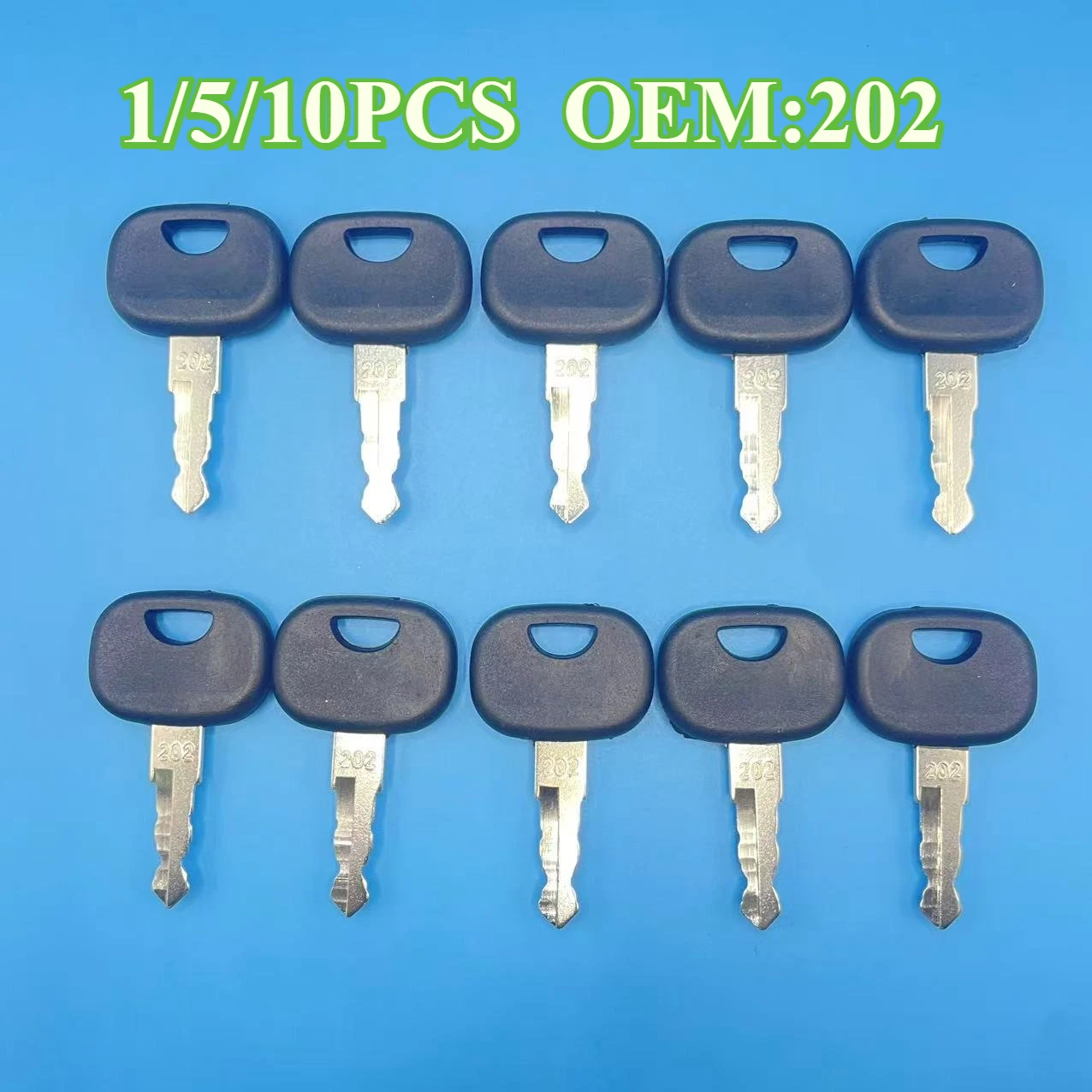 

1/5/10pcs 202 Ignition Keys For Volvo Wheel Loader Fit for John Deere Heavy Equipment