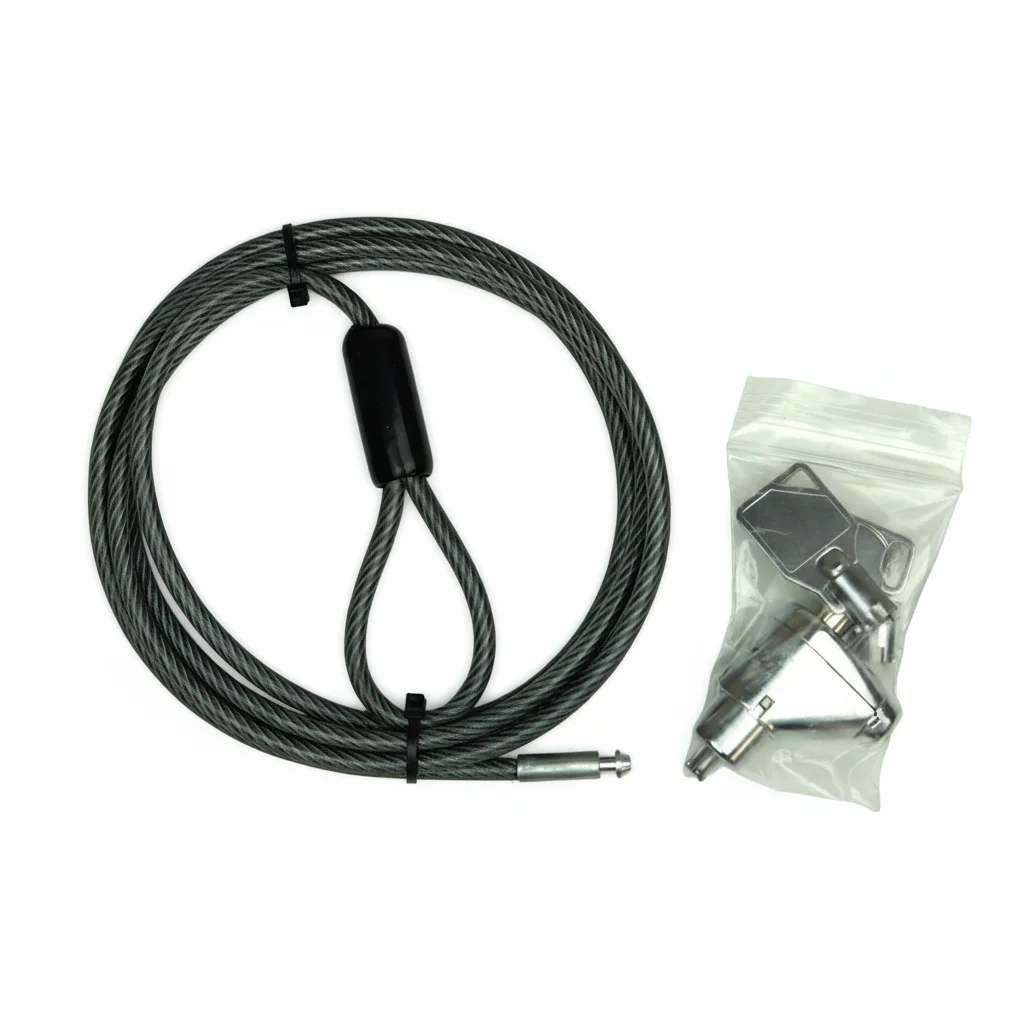 

CSP CSP-820-E-0X-0G-MK Guardian 820 Series Замок безопасности для ноутбука с главным ключом — 6 футов — дымчатый (темный — используемый, как новый