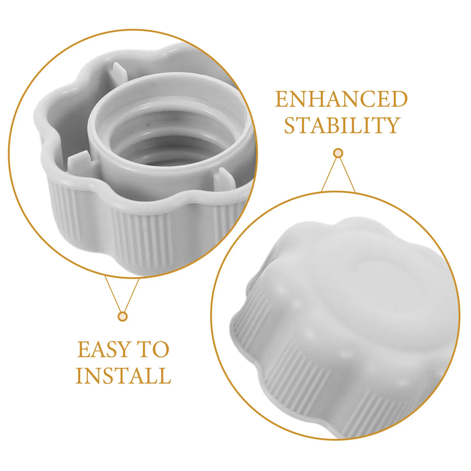 4Pcs Plastic Dome Screw Caps for Toddler Slide Parts Slide Fixing Screw Covers Flower Shape 2.7cm Id Kids Indoor Playset view 3