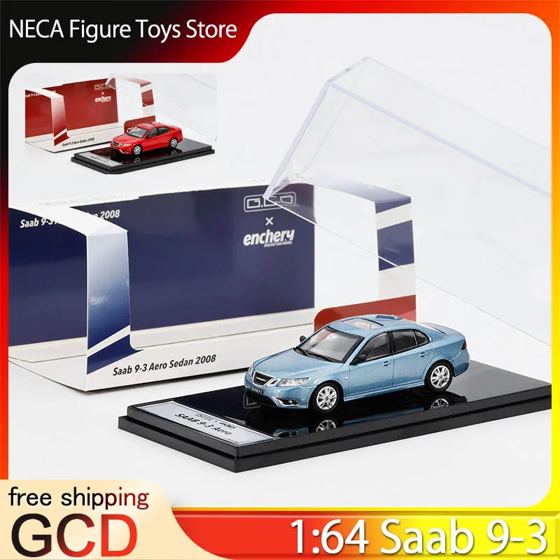 

Модель автомобиля GCD X Enchery 1:64 Saab 9-3 Aero Sedan 2008 из литого металла с железным основанием и резиновыми шинами для коллекционеров и демонстрации