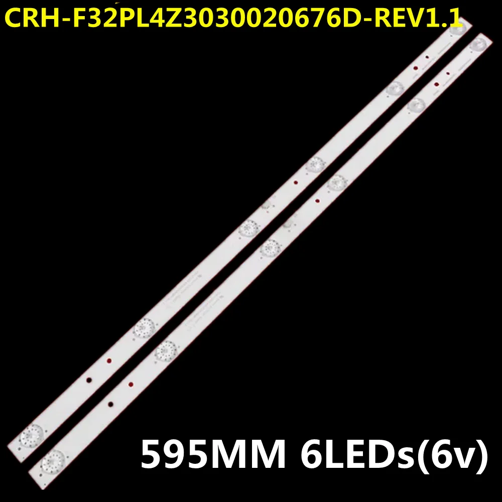 10PCS LED Backlight Strip For L32F1S H32E12 H32E16 CRH-F32PL4Z3030020676D-REV1.1 HI SENSE_32_32PL4_2X6_3030C_W15_6S1P PC65242A