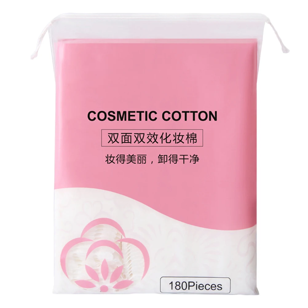 

180 Pcs Thickened Cotton Pads Soft Gentle Disposable Face Cleansing Makeup Removal Skin Care Applications Cotton