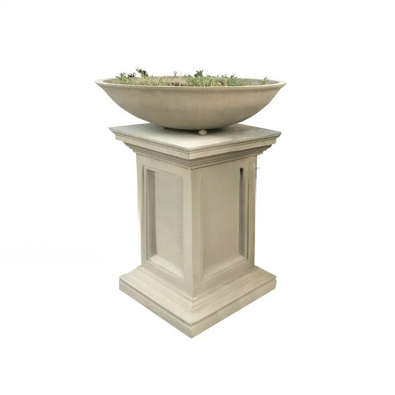 Cement flower pot, outdoor planting tank at the sales office, European sculpture ornament at the gate of the community