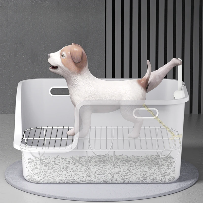 

Potty Tray Portable Dog Toilet Plastics Large Sand Basin Cleaner Dog Toilet Accessories Pee Pad Orinal Perro Pet Products SR50DT