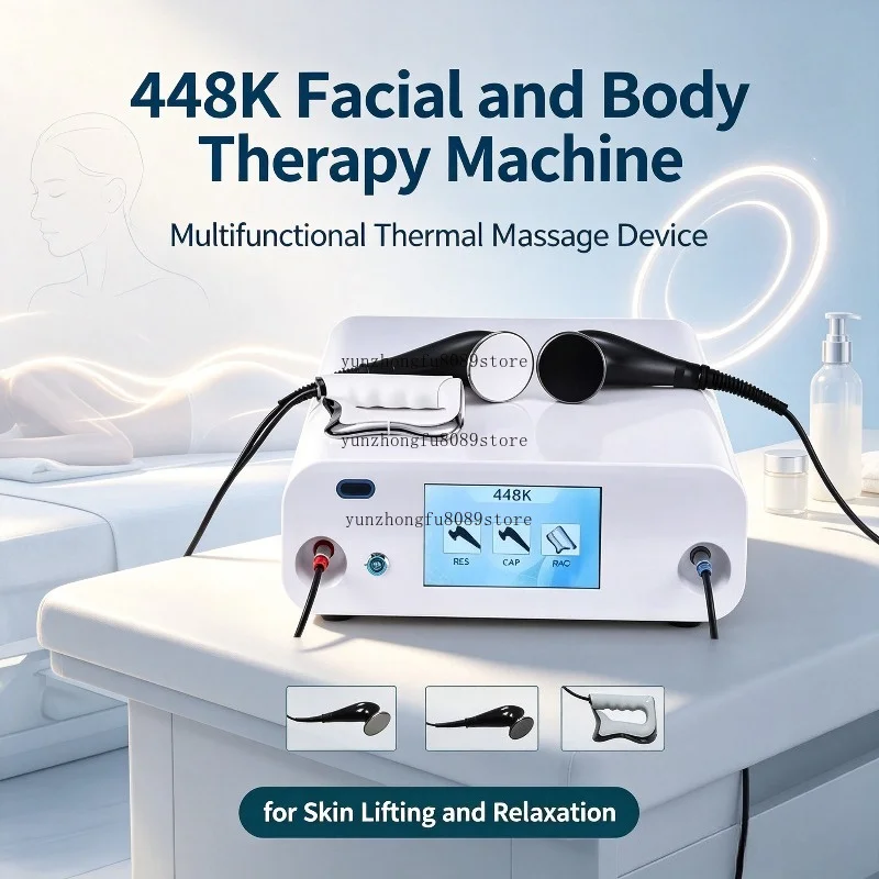 448K Facial and Body Therapy Machine, Multifunctional Thermal Massage Device for Skin Lifting and Relaxation