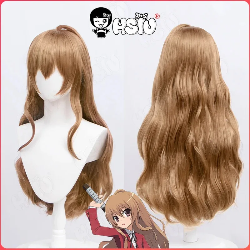 

TIGER×DRAGON Cosplay Wig Aisaka Taiga Cosplay Wig HSIU 70CM Brown micro-curly long hair TIGER DRAGON Toradora! Aisaka Taiga wig