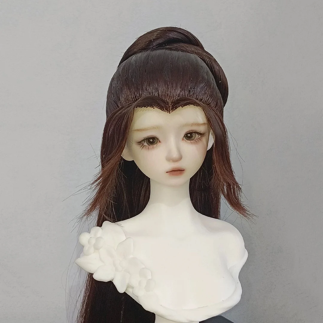 

1/4 1/3 Scale BJD Doll Wigs Ancient Costume Hanfu Vintage Long Hair Fairy Wig For MSD SD13 Girl SSDF Uncle Accessories A1787