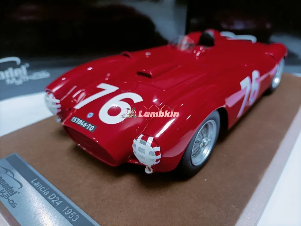 تكنوموديل 1/18 لانسيا D24 #   76 فانجيو نموذج سيارة رالي من الراتنج غير قابل للفتح #2