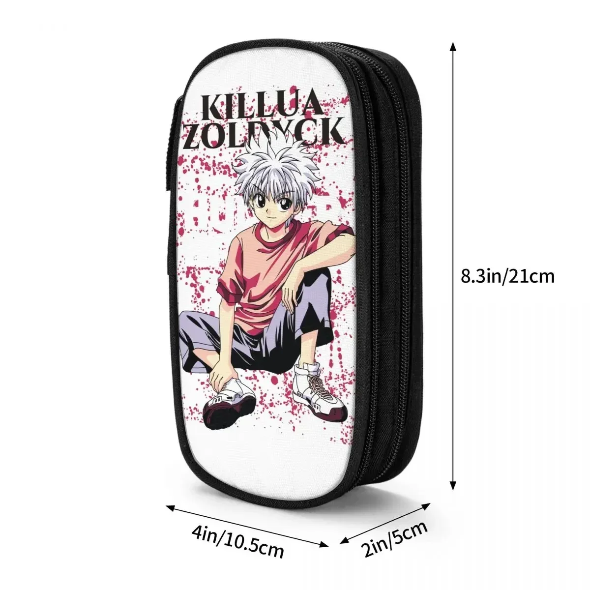 HUNTER X HUNTER Killua Zoldyck Anime Merch Pen Box Large Capacity Office Accessories Pencil Case Stationery Amazing Gift