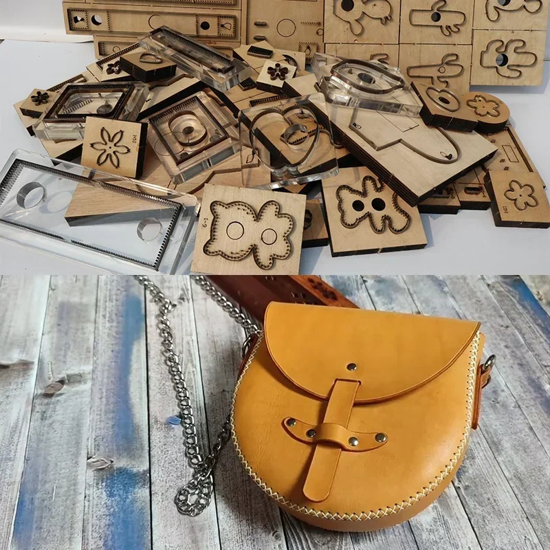 Shoulder Saddle Bag Cutting Die High Hardness Steel Wooden Mold DIY Leather Craft Tool