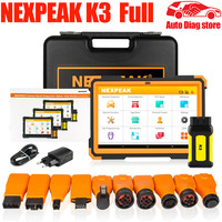 NEXPEAK K3 OBD2 Full System Scanner Car/Heavy Duty Diagnostic Tool 18 Special Functions ABS Airbag EPB DPF Cluster Calibration