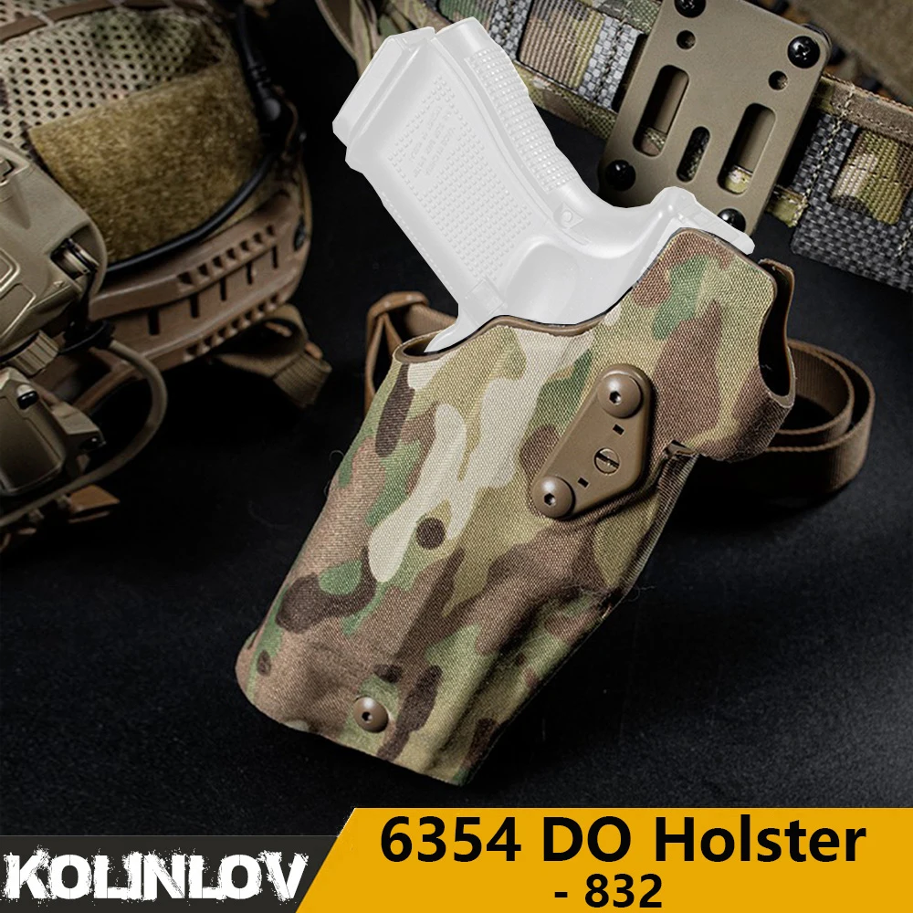 6354DO Tactical Holster for Glock 17/19 with X300/X300U Flashlight Hunting Airsoft Accessories