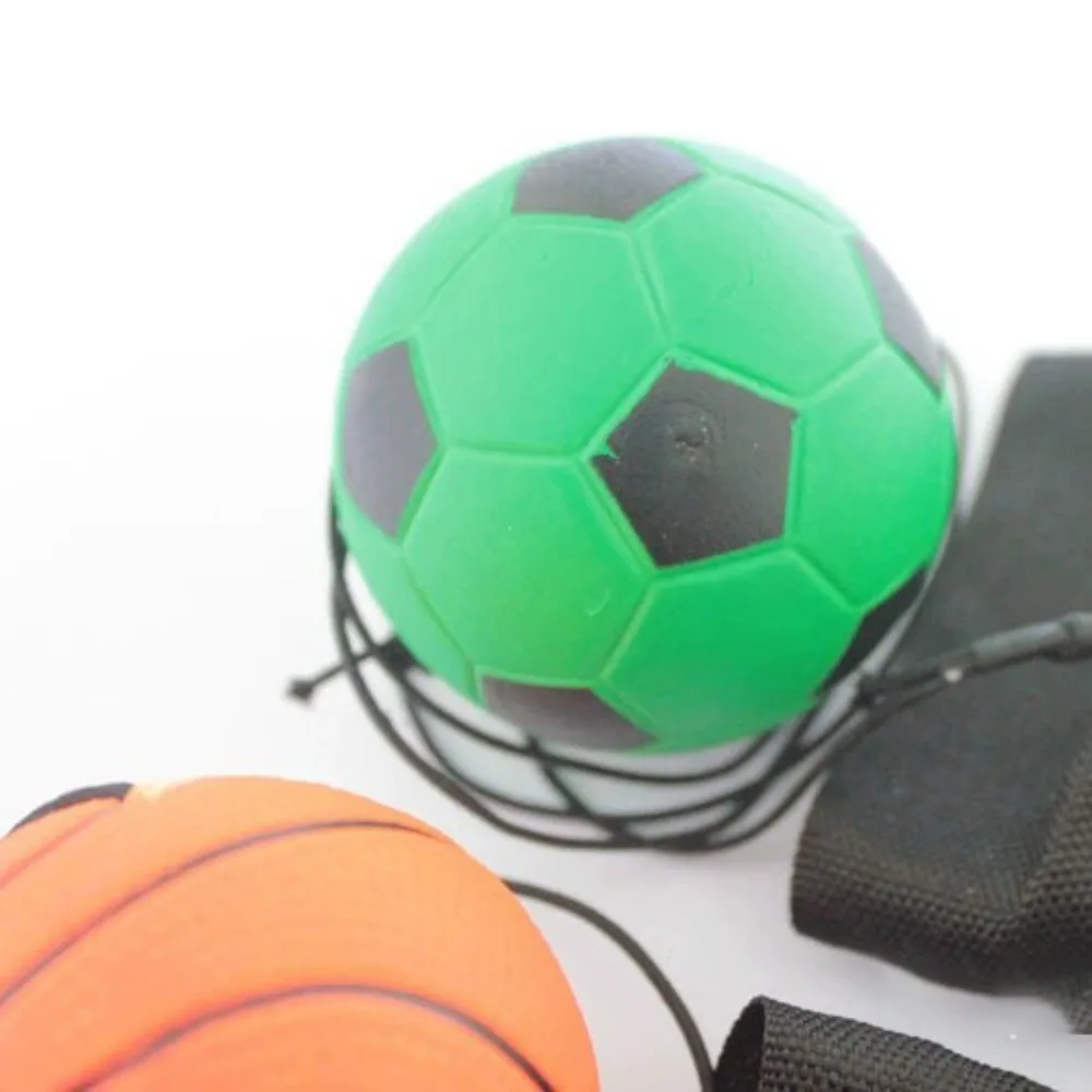 Nuevo Bola de esponja de retorno elástica para niños, cuerda de nailon, juguetes para niños, pelota de mano de goma, ejercicios de juego, banda para el dedo, pelota para exteriores