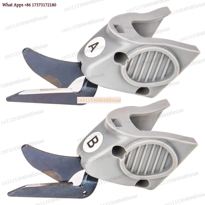 2Pcs Cutting Head for Wbt-1 Electric Scissors Fabric Cloth Cutter Spare Parts Blade Set A B Replacement