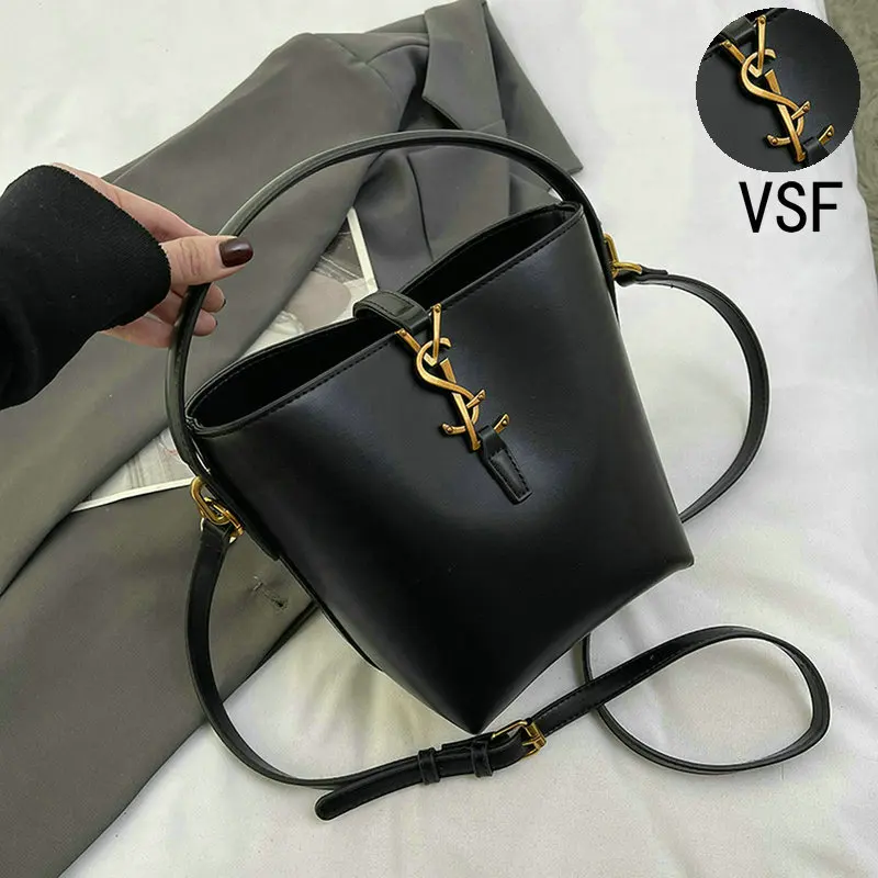 New Handbag Luxury Designer Bucket Bag Women's Large-Capacity High-Quality One-Shoulder Tote bag Fashion Commuter Messenger Bag