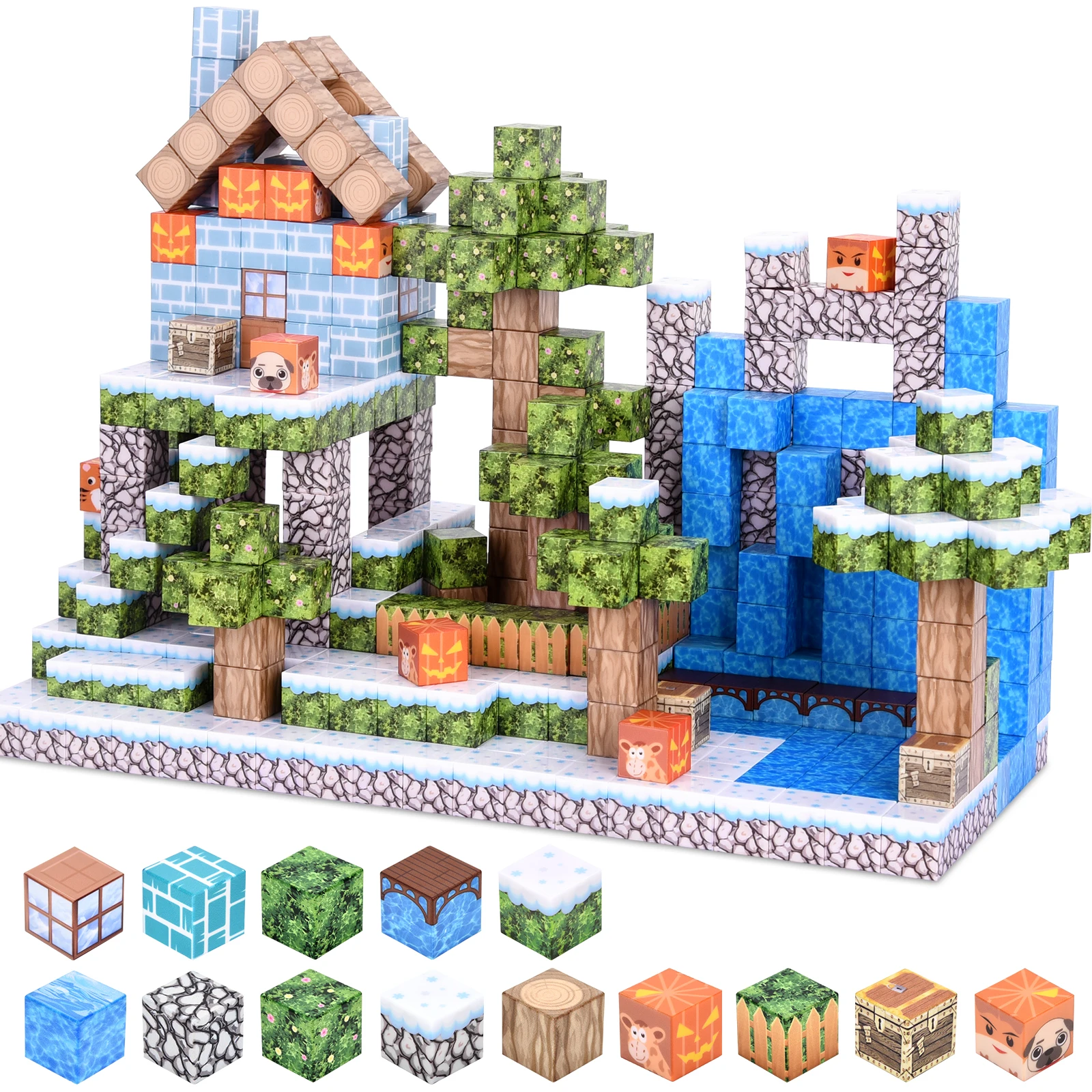 

100 шт. пользовательские магнитные строительные блоки для кабины джунглей: богатые цветами, легко крепится, не требующая эвакуации конструкции для улучшения скрытия.