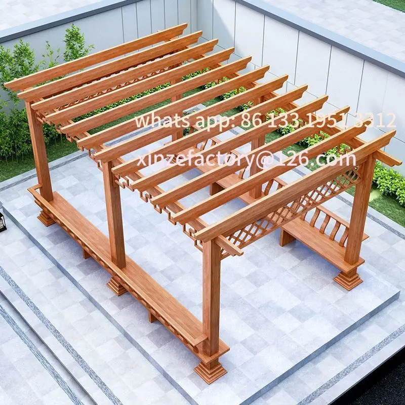 

Customizable Outdoor Anti-wood Grain Anti-corrosion Corridor Corridor Garden Garden Gardening Flower Stand