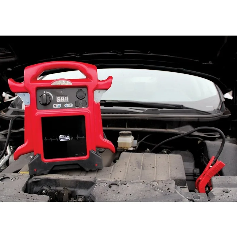 JNC770R 1700 Peak Amp Premium 12 Volt Jump Starter Bundle - Red
