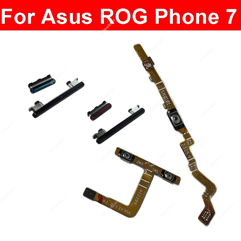 

For Asus ROG Phone 7 Power Volume Button Flex Cable On Off Power Volume Side Keys Flex Ribbon Replacement Spare Parts