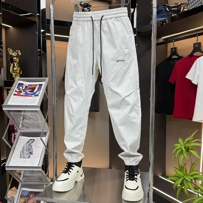 Neue Männer Casual Hosen Jogginghose Koreanischen Stil High Street Schwarz Weiß Hosen Herbst Jogging Männer Kleidung Streetwear Kleidung