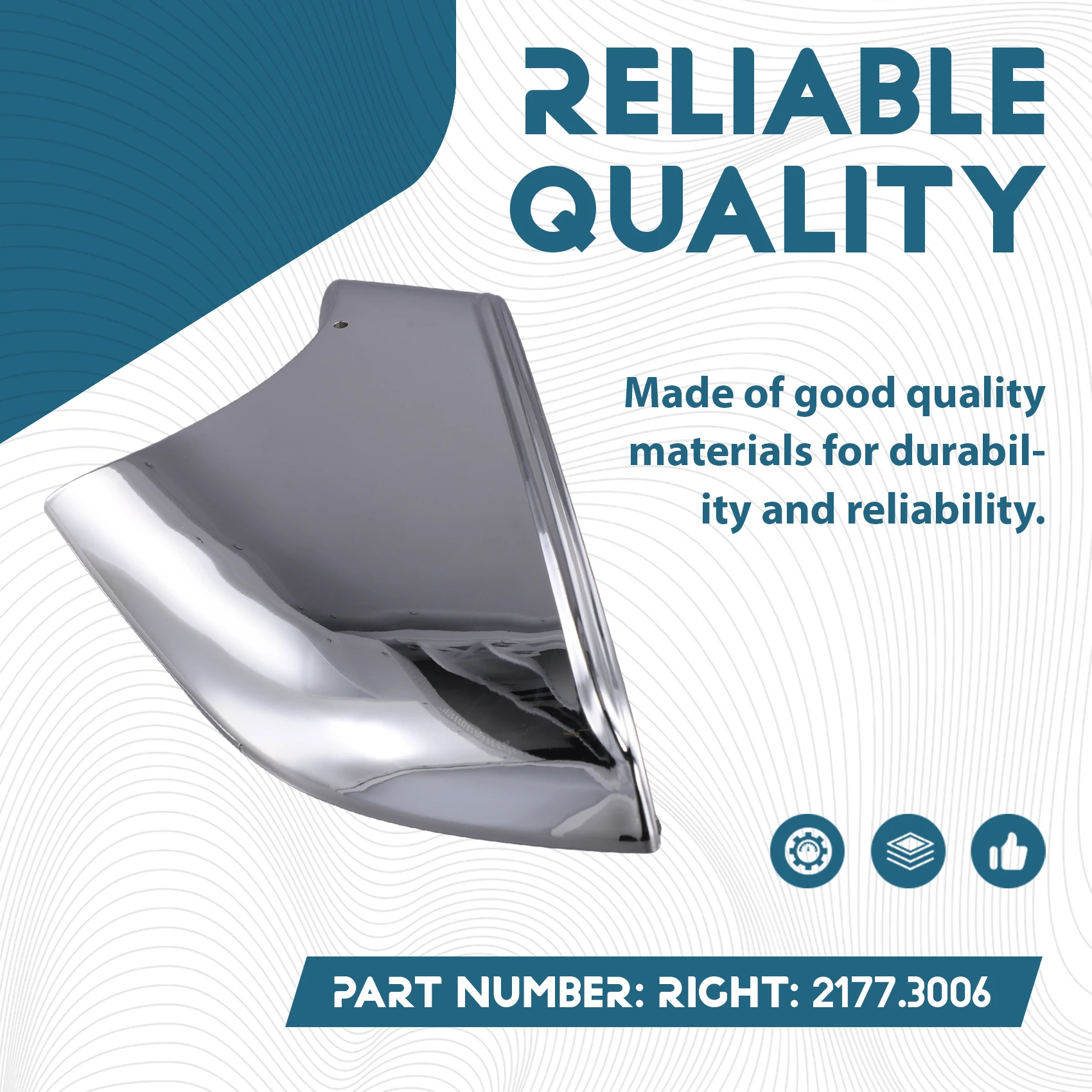 

A73X-Зеркало заднего вида с гальваническим покрытием, хромированная крышка зеркала заднего вида автомобиля для Tesla X 2177.3005 2016-2021