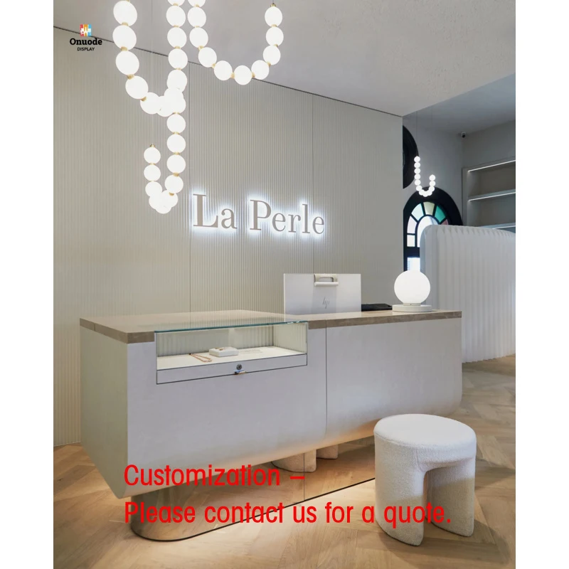 custom.Custom Jewelry Furniture  LED-Lit Showcase Counters Display Racks Full Shop Design Solutions Rings Watches Acce