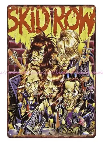 Skid Row B-Side Ourselves metal tin sign cafe  pub metal wall art decor