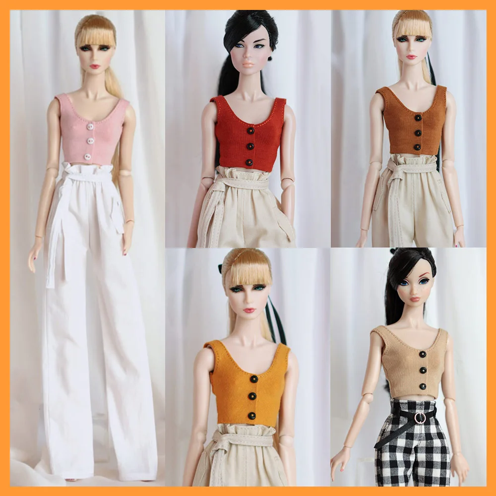 

[20days made] 1/6 Female Casual U-Collar Tight Off Waist Vest for Momoko OB FR Nippon PoppyParker Dolls Model