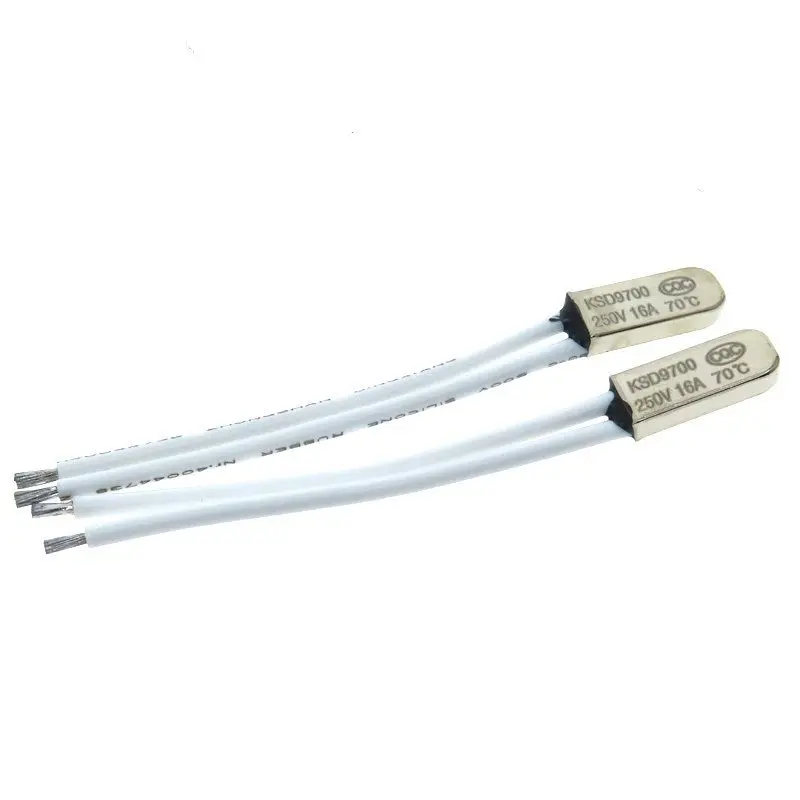 KSD9700 50/60/80/95/125C-150/170degrees 16A 250V Metal Chip Temperature Switch Normally Closed Thermostat Temperature Protection