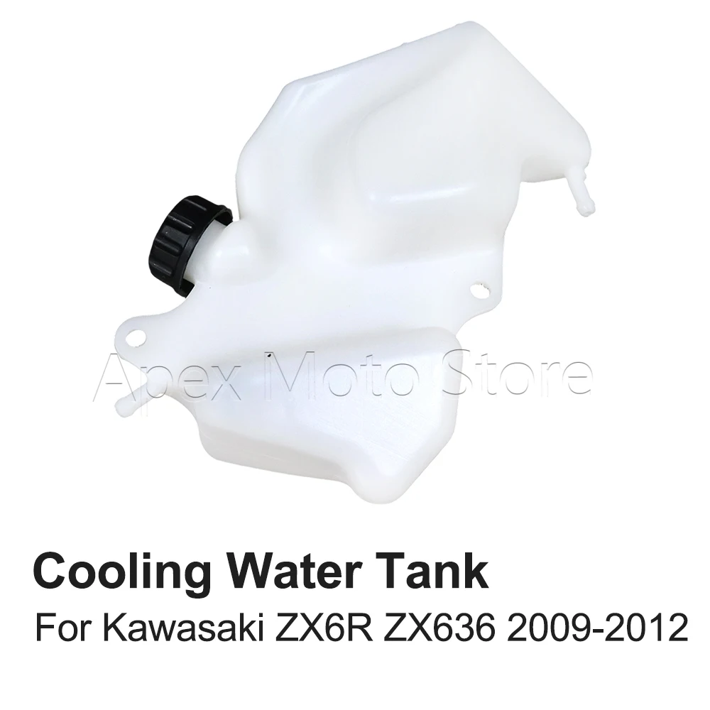 

For Kawasaki ZX-6R ZX6R ZX636 2009 2010 2011 2012 Motorcycle Radiator Coolant Reservior Overflow Tank Bottle ABS Plastic