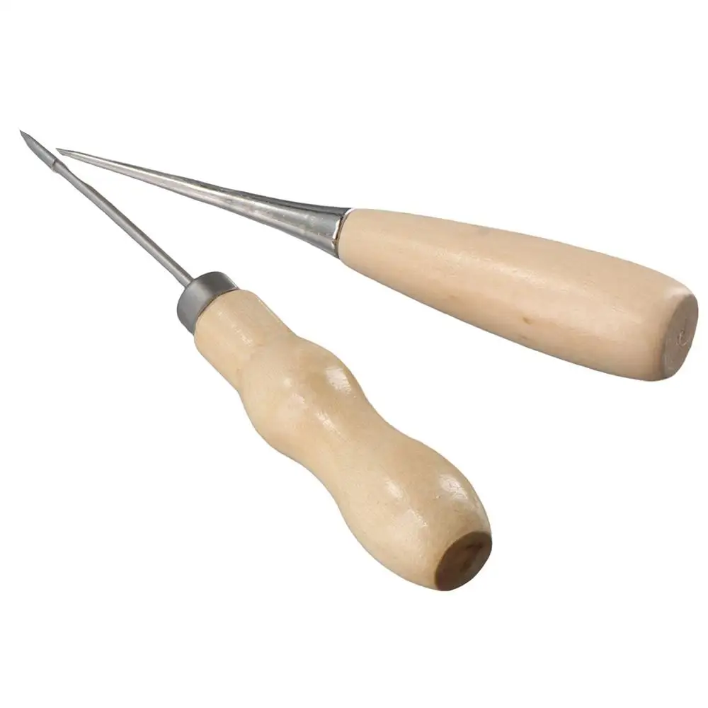 大きな目玉革修理キット手縫い針ワックス糸革作業ツール革修理用収納袋