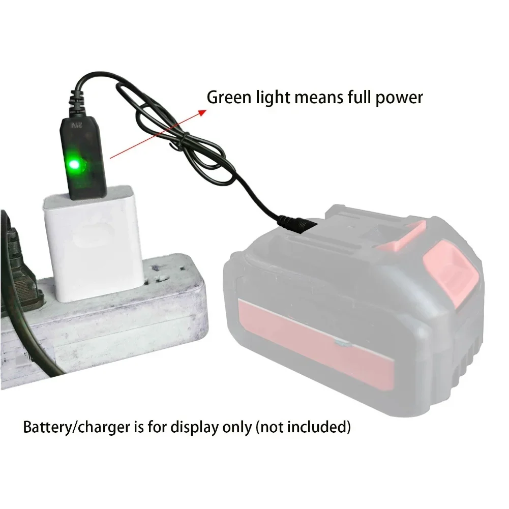 1pc 5V To 21V Boost Cable 21V Battery Charging Cable DC Interface USB Adapter For 21V Battery/5V Charging Head