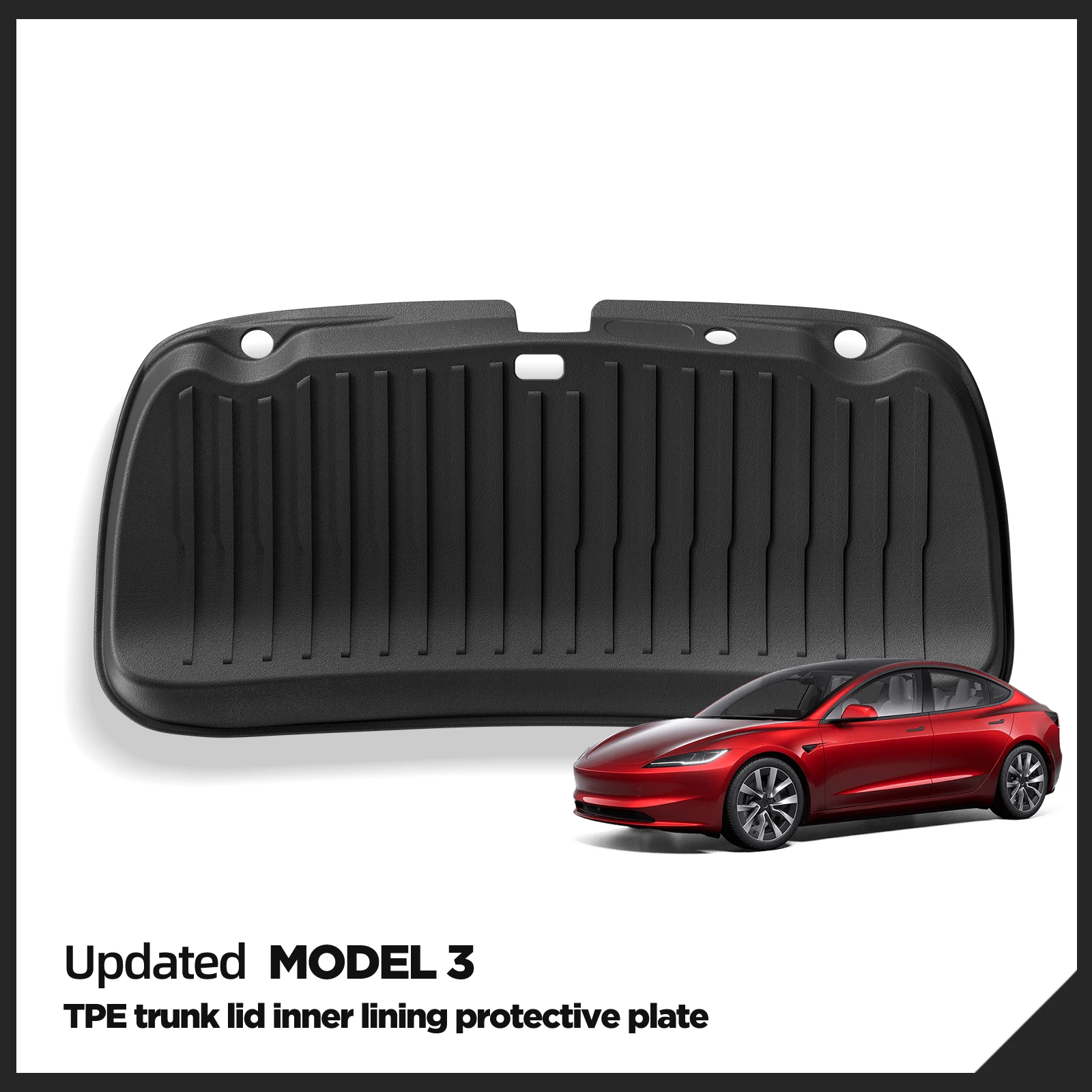 

SMABEE for Tesla Model 3 Highland 2024 Rear Trunk Door Anti-dirt Mat Trunk Tailgate Protection Pad Car Accessories