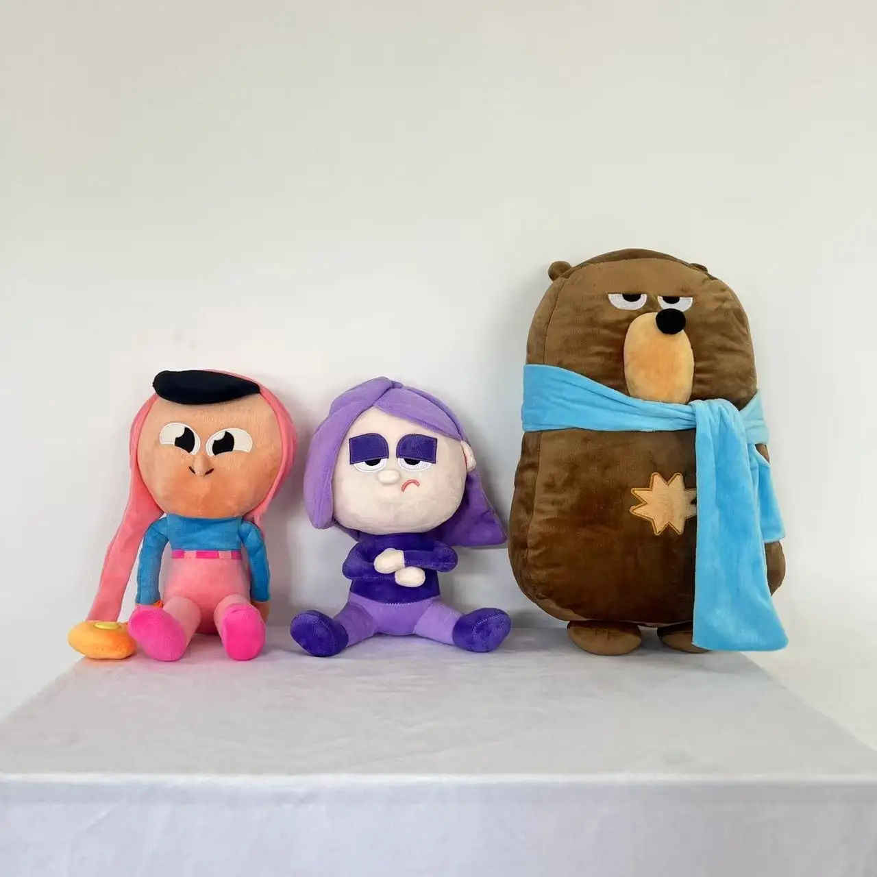 Duolingo زنبق البومة ألعاب من نسيج مخملي فتاة أرجوانية كرتونية رسوم متحركة لطيفة محشوة فتاة ألعاب من القطيفة هدية عيد ميلاد للأطفال