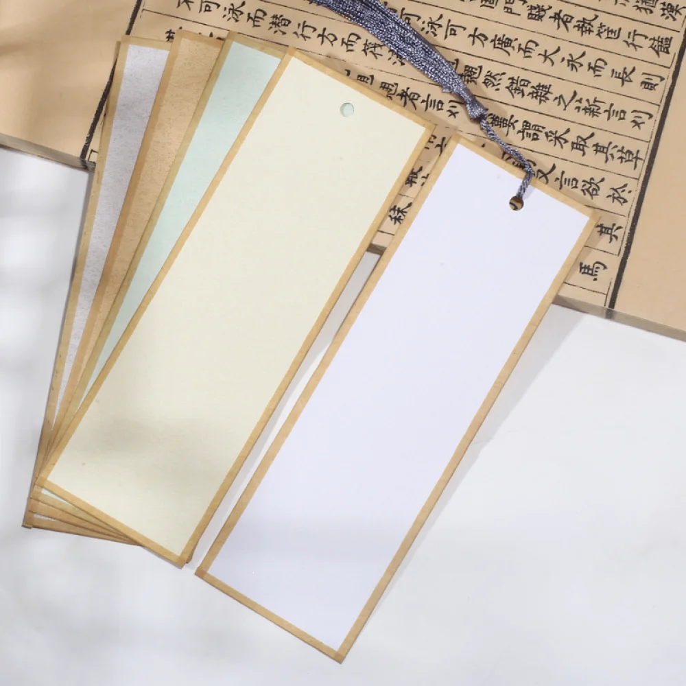 Handcrafted Blank Bookmark Premium Xuan Paper For Calligraphy Painting Art Stationery Craft Office Accessory